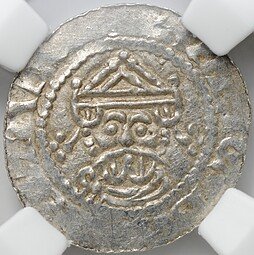фото для Монета Денарий 1068-1077 Экберт II Ставорен Фрисландия Нидерланды слаб ННР MS 62 Аверс