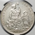 Монета 1 соль 1934 Перу слаб CPRC AU 58