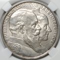 Монета 5 марок 1906 50 лет свадьбе Фридриха I и Луизы Баден Германия слаб ННР MS 63