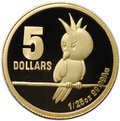 Монета 5 долларов 2010 Мультфильм Маленький Динкум Като Какаду Австралия