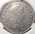 Монета 1 крона 1662 Роза, дата на гурте Англия слаб CPRC VF Det.