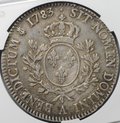 Монета 1 экю 1783 A Париж Франция слаб CPRC XF Det.