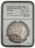 Монета 5 марок 1904 Филипп I Великодушный 400 лет Гессен Германия слаб CPRC AU 58