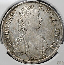 фото для Монета 1 талер 1745 Венгрия слаб CPRC VF 35 Аверс