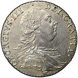 фото для Монета 1 шиллинг 1787 Великобритания Аверс