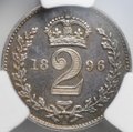 Монета 2 пенса 1896 Maundy PL Великобритания слаб CPRC MS 63