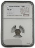 Монета 1 пенни 1896 Maundy PL Великобритания слаб CPRC MS 64