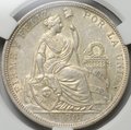 Монета 1/2 соль 1907 Перу слаб CPRC MS 61