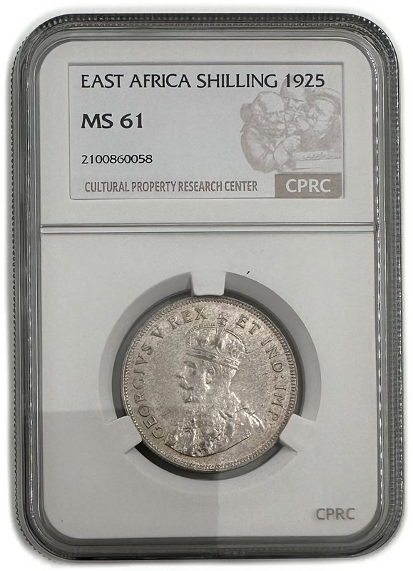 Монета 1 шиллинг 1925 Британская Восточная Африка слаб CPRC MS 61