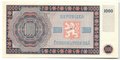 Банкнота 1000 крон 1945 Образец Чехословакия