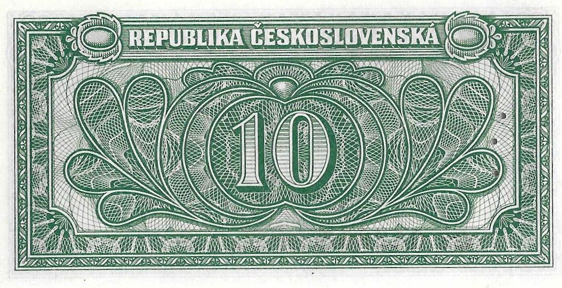 Банкнота 10 крон 1950 Чехословакия