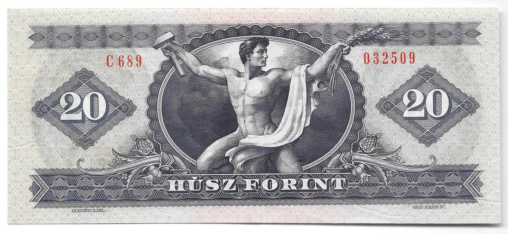 Банкнота 20 форинтов 1975 Венгрия