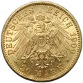Монета 20 марок 1900 А Пруссия Германия