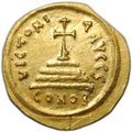 Монета Солид 579-582 Тиберий II Константин Константинополь Византия