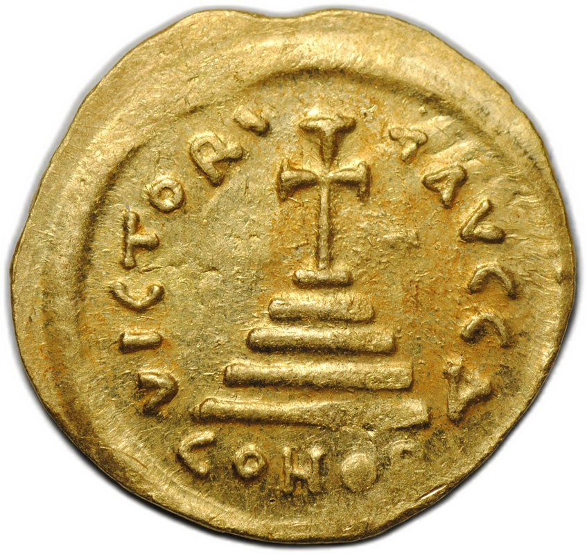 Монета Солид 579-582 Тиберий II Константин Константинополь Византия