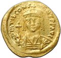 Монета Солид 579-582 Тиберий II Константин Константинополь Византия