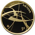 Монета 5 евро 2021 Социальные науки Литва