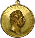 Золотая медаль За усердие Александр 2 51 мм П.М. 