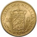 Монета 10 гульденов 1925 Нидерланды