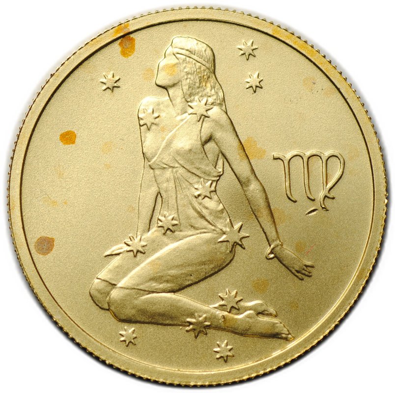 Монета 25 рублей 2002 СПМД Знаки Зодиака Дева