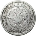 Монета 2 марки 1870 S Русская Финляндия