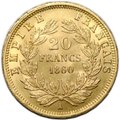 Монета 20 франков 1860 A Франция