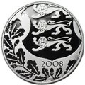Монета 100 крон 2008 90 лет Эстонской республике Эстония