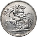 Монета 1 крона 1893 LVI Великобритания