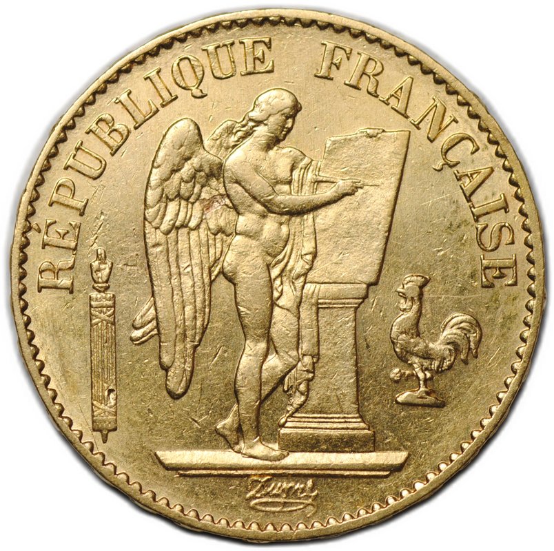 Монета 20 франков 1878 A Франция
