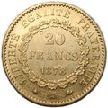 Монета 20 франков 1878 A Франция