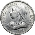 Монета 1/2 кроны 1893 Великобритания