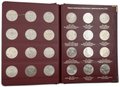 Полный набор юбилейных 1, 3, 5 рублей 1965-1991 64 монеты СССР в альбоме Альбонумизматико