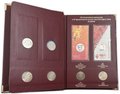 Подборка монет 25 рублей 2011-2014 СПМД Сочи-2014 + 100 рублей (3 банкноты) в альбоме Альбонумизматико