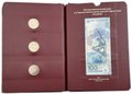 Подборка монет 25 рублей 2011-2014 СПМД Сочи-2014 + 100 рублей (3 банкноты) в альбоме Альбонумизматико