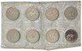 Сцепка 3 рубля 1992 ММД Международный год Космоса PROOF 8 монет в оригинальной запайке 