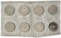 Сцепка 3 рубля 1992 ММД Международный год Космоса PROOF 8 монет в оригинальной запайке 