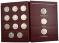Полный набор (комплект) 1, 3, 5 рублей 1992-1995 Молодая Россия 36 монет PROOF / АЦ в альбоме Альбонумизматико
