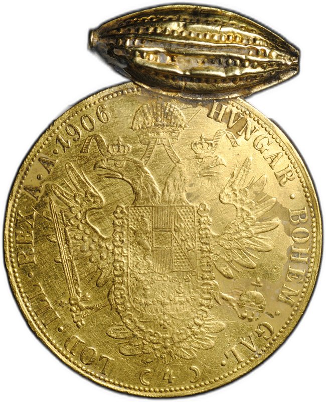 Монета 4 дуката 1906 Австро-Венгрия