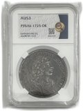 Монета 1 рубль 1725 ОК Портрет в античных доспехах слаб ННР AU 53