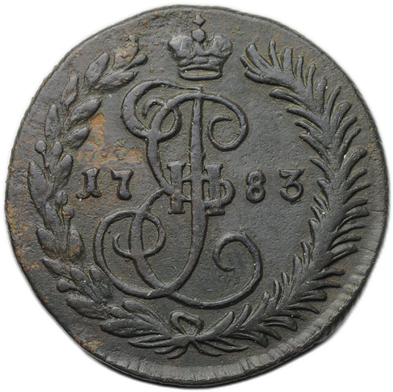 Монета Денга 1783 КМ