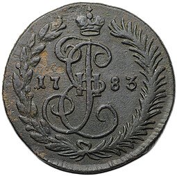 фото для Монета Денга 1783 КМ Аверс