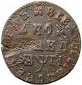 Монета 1 копейка 1713 МД
