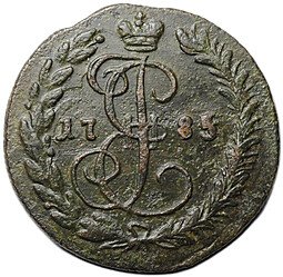 фото для Монета Денга 1785 КМ Аверс