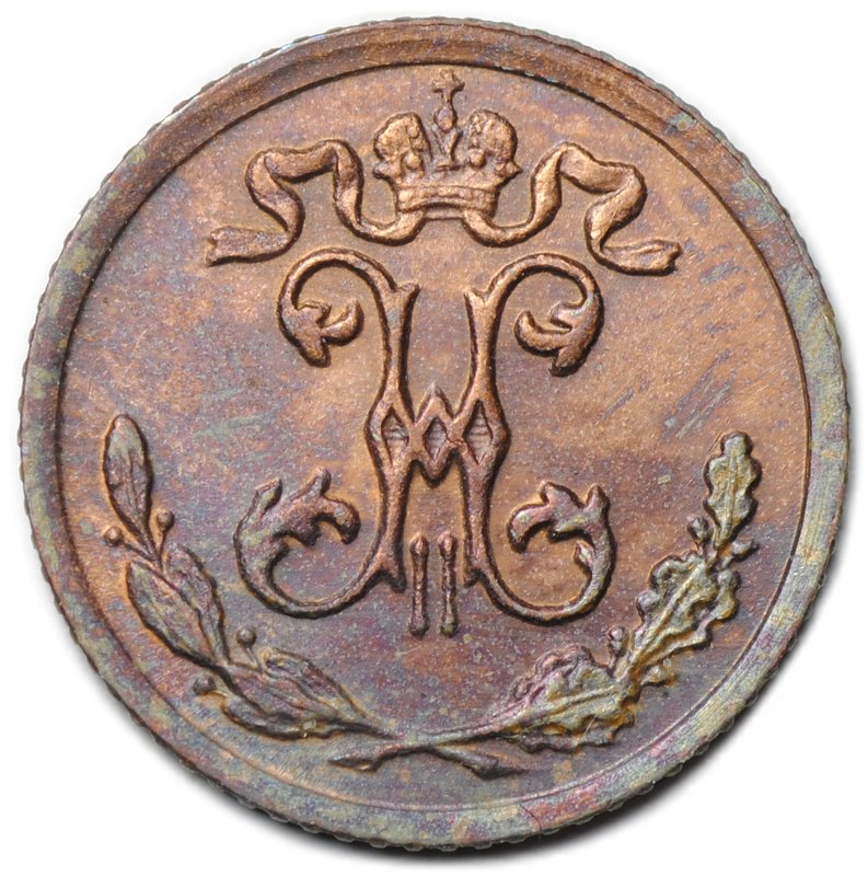 Монета 1/4 копейки 1909 СПБ