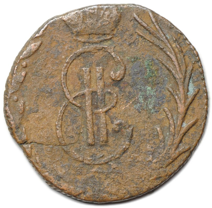 Монета Денга 1769 КМ Сибирская