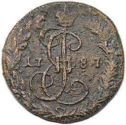 фото для Монета Денга 1787 КМ Аверс