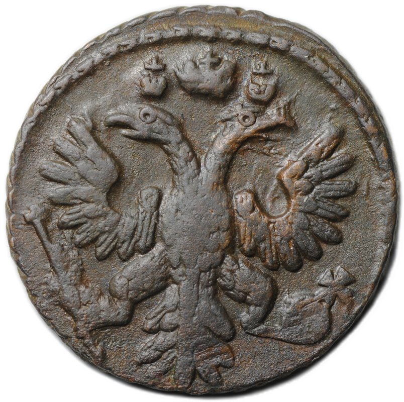 Монета Полушка 1735