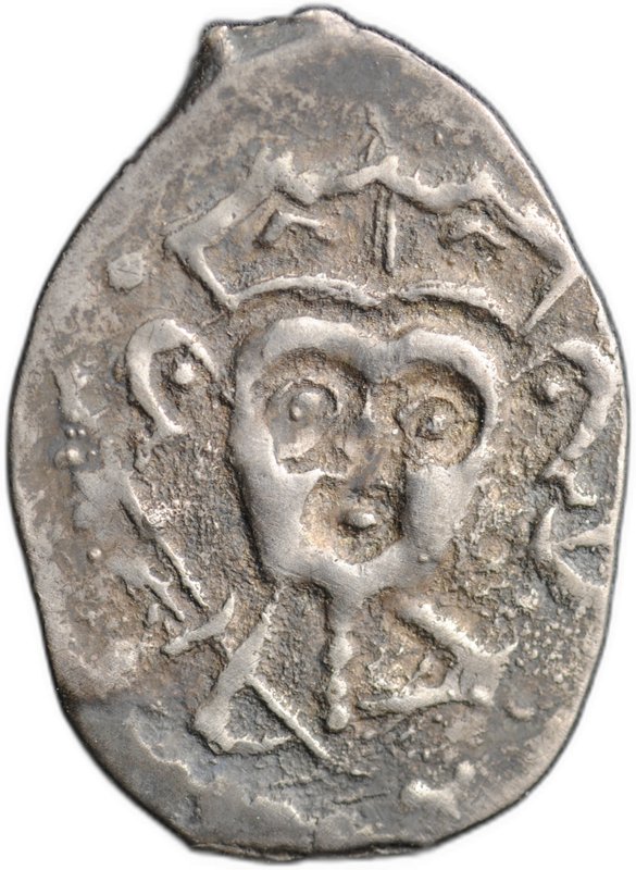 Монета Денга 1460 - 1510 Довмонт Д | Барс вправо Псковская республика Псков