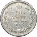 Монета 20 копеек 1904 СПБ АР