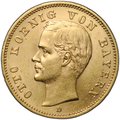 Монета 20 марок 1905 D Бавария Германия